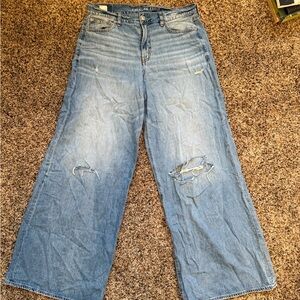 American Eagle Dreamy Drape Wide Leg Jean